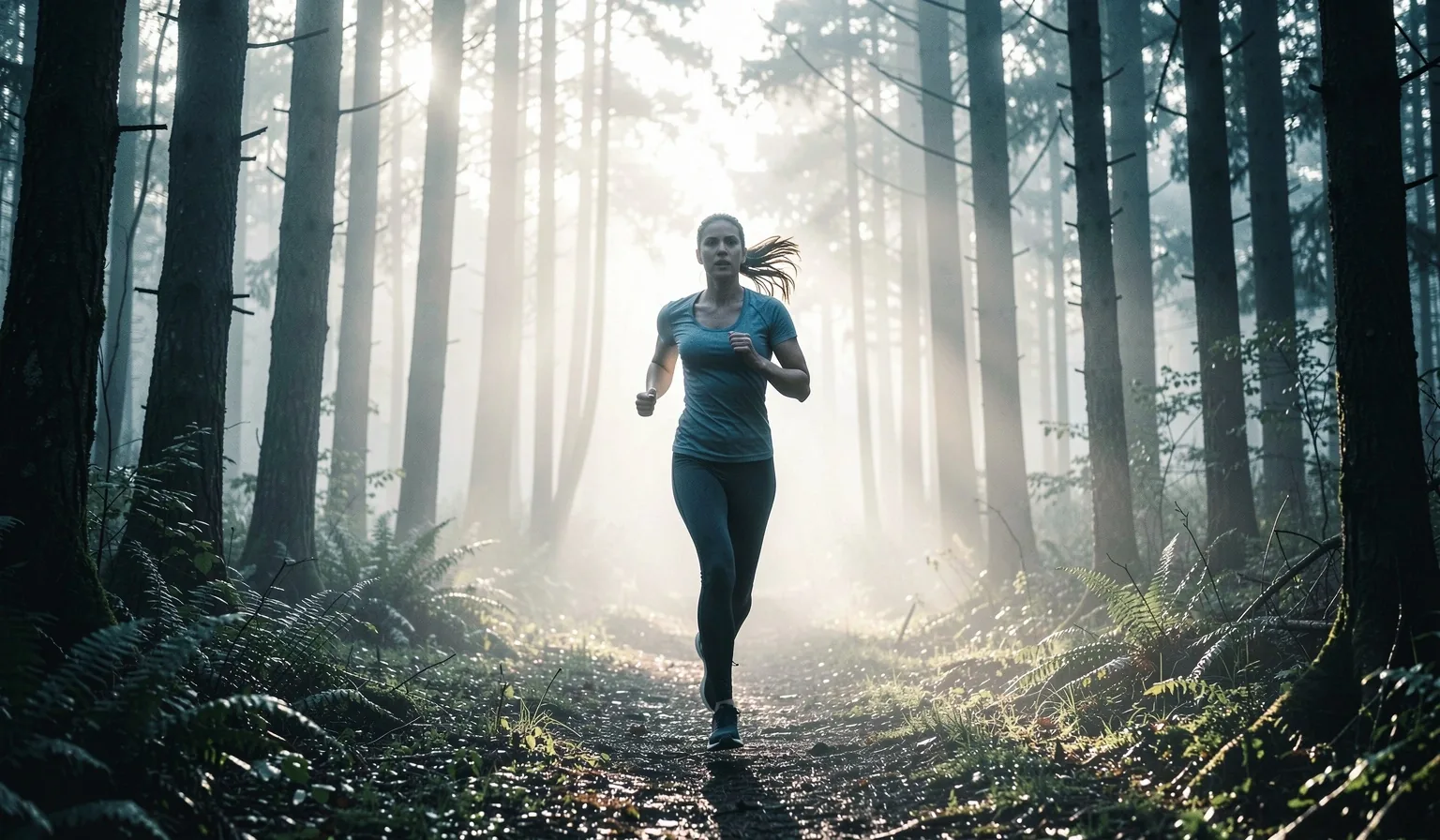 Active lifestyle for women in a serene environment